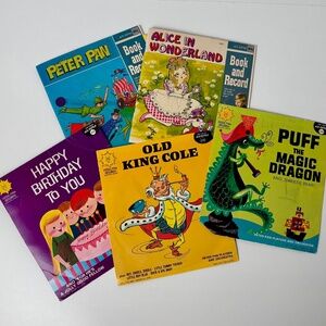Vintage Children's Peter Pan Records – Book & Record Sets - 45s - Read Singalong